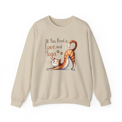 All You Need Yoga Cat Sweatshirt