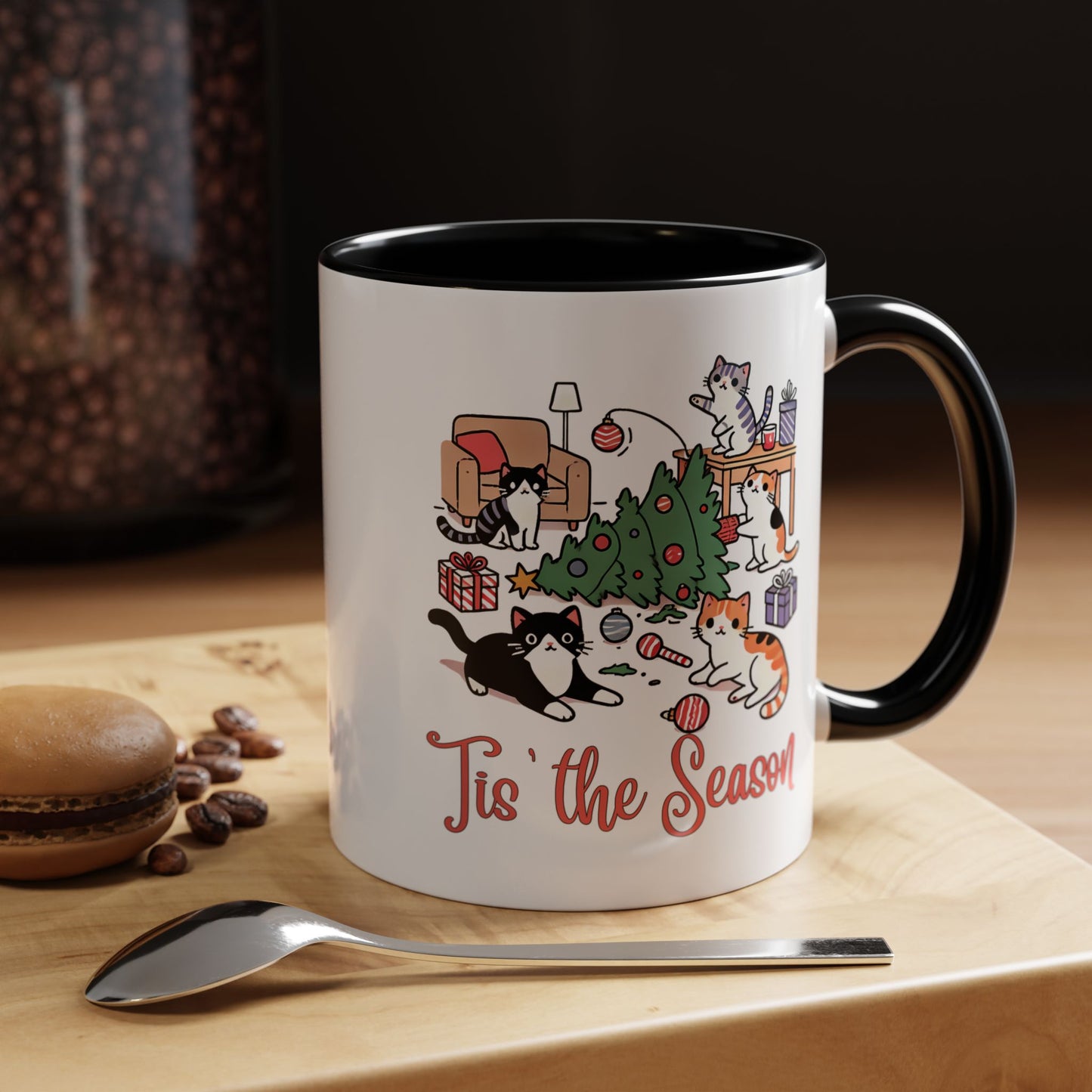 Funny Christmas Cats 'Tis the Season Mug