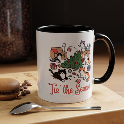 Funny Christmas Cats 'Tis the Season Mug