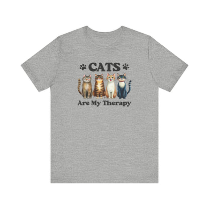 Cats Are My Therapy Shirt