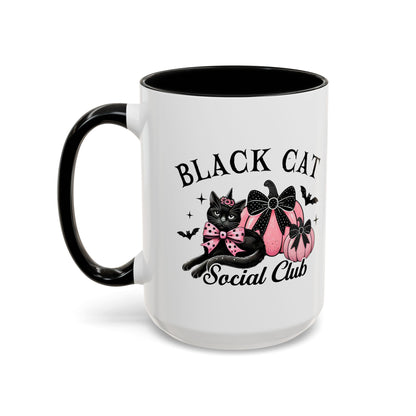 Black Cat Social Club Halloween Mug