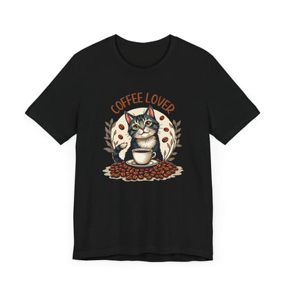 Coffee Lover Cat Tee