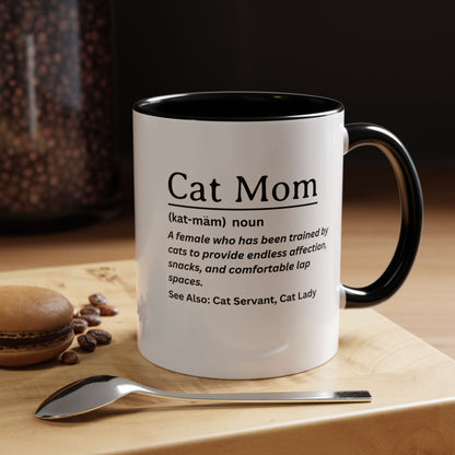 Funny Cat Mom Definition Mug