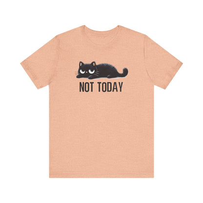 Funny Not Today Black Cat Shirt