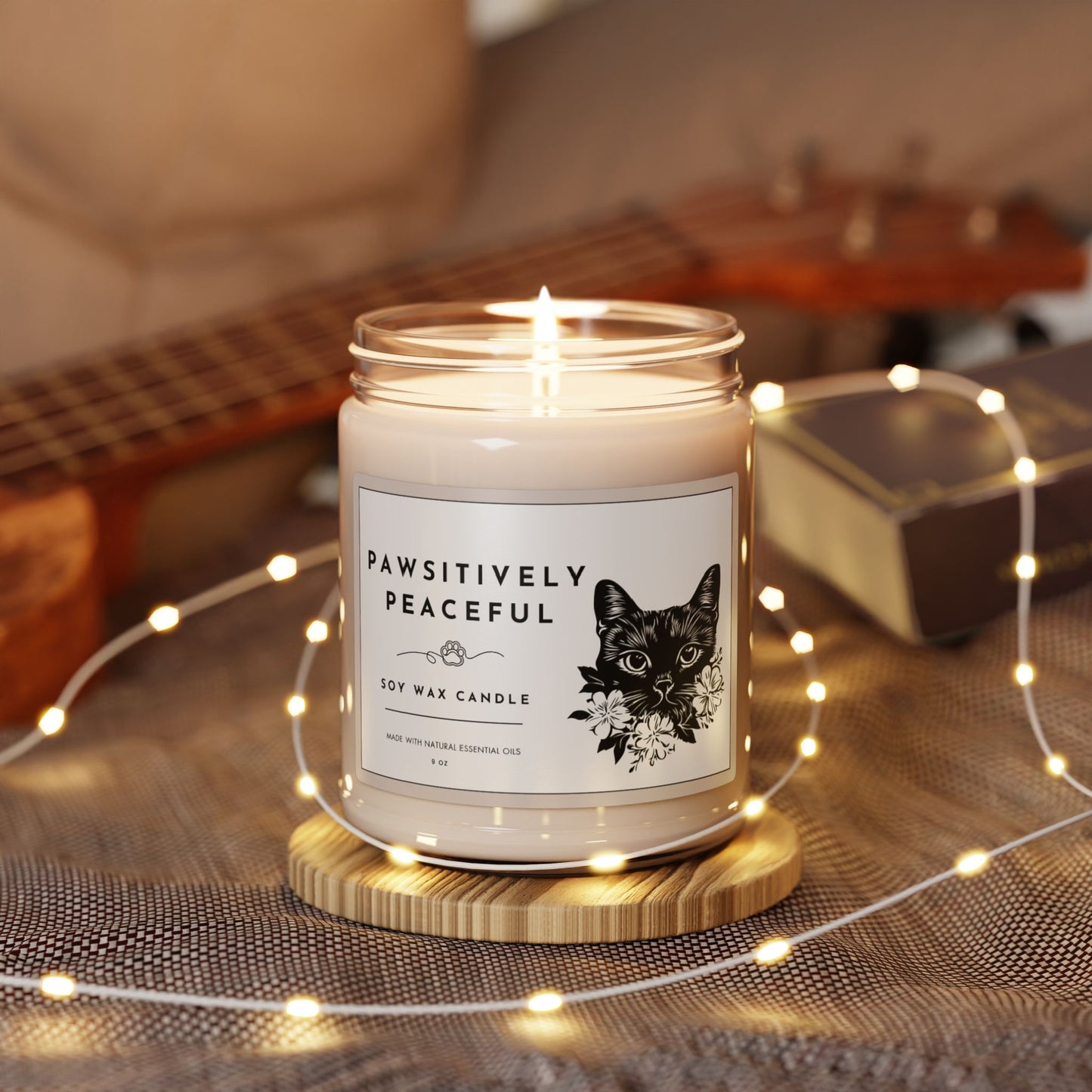 Pawsitively Peaceful Cat Lovers Scented Candle