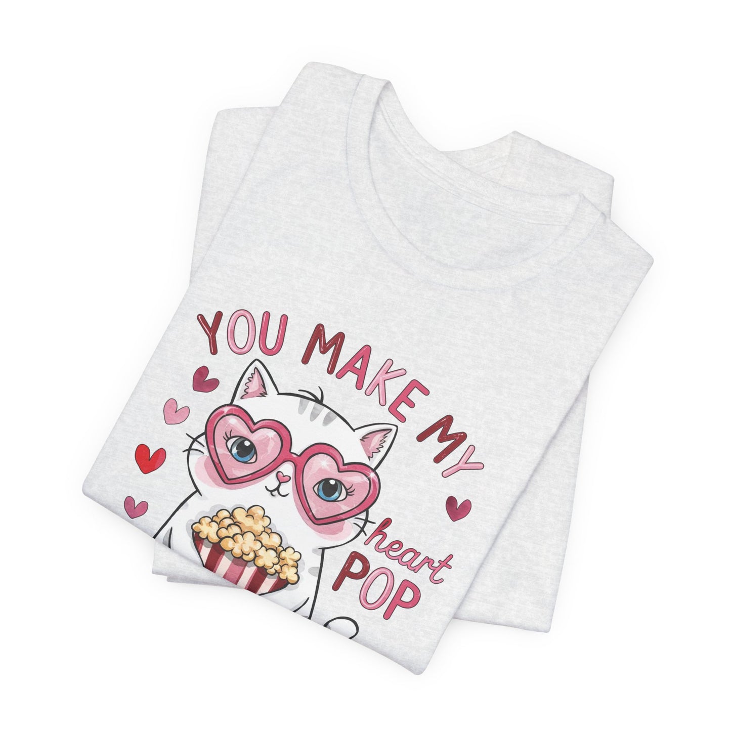 Cute Valentine's Cat T Shirt