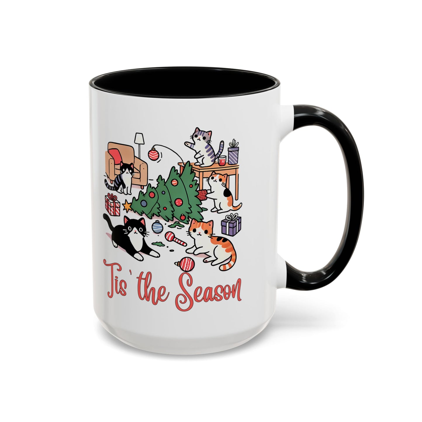 Funny Christmas Cats 'Tis the Season Mug