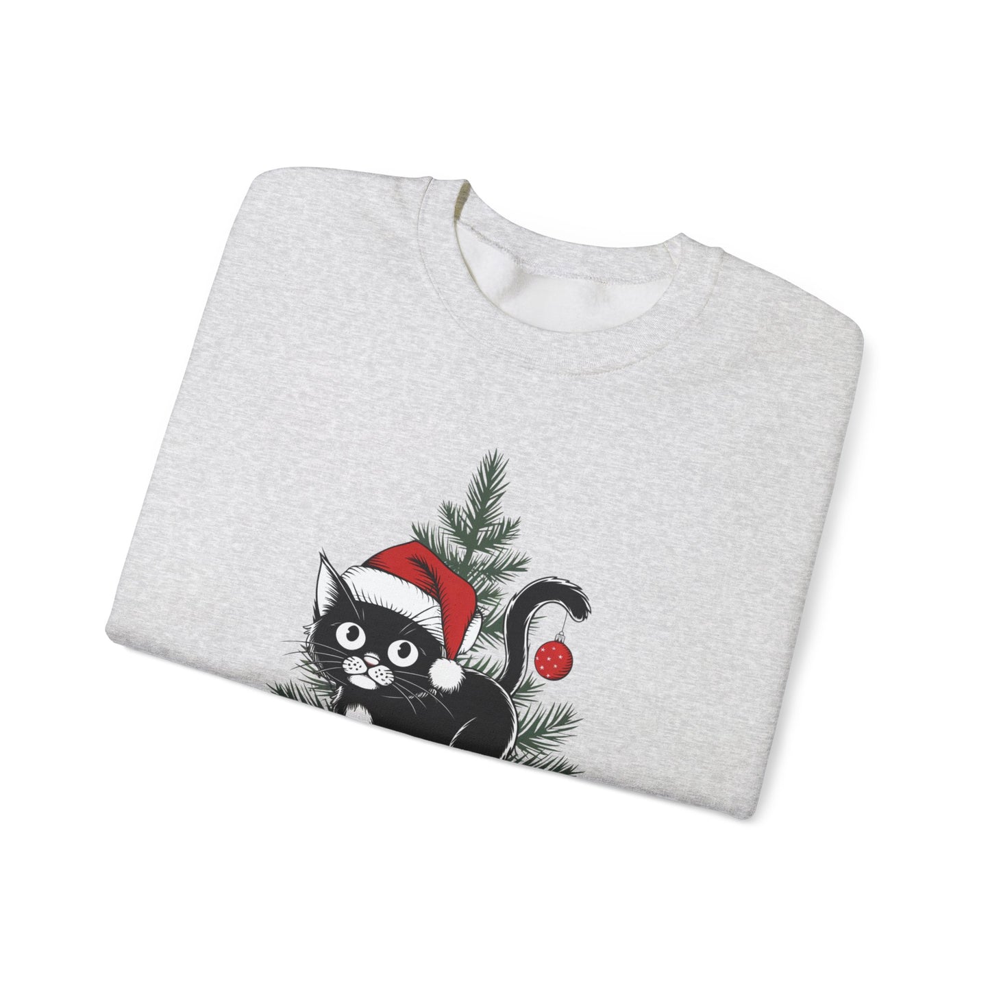 Funny Black Cat Christmas Sweatshirt