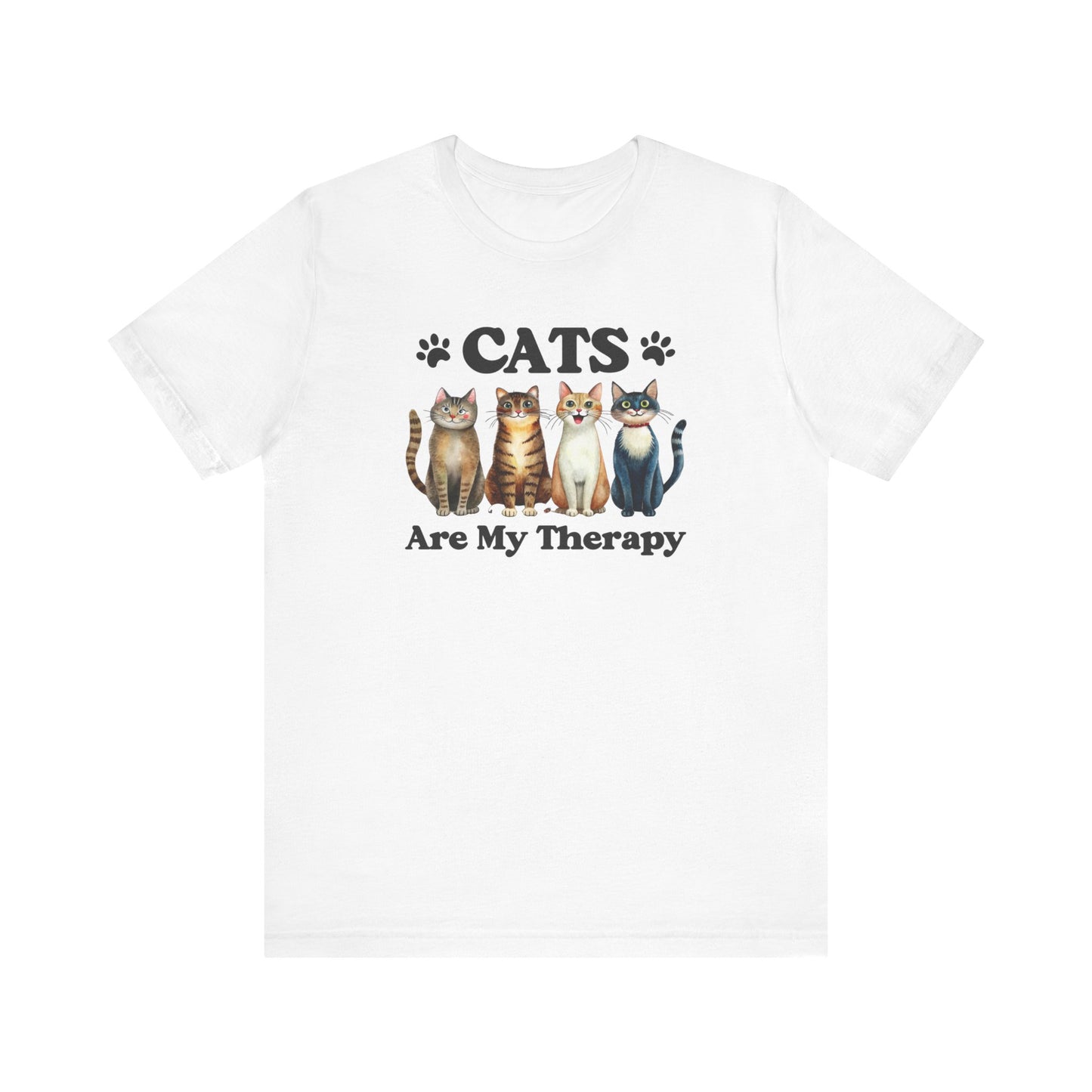 Cats Are My Therapy Shirt