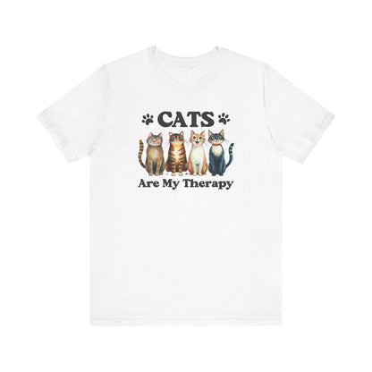 Cats Are My Therapy Shirt