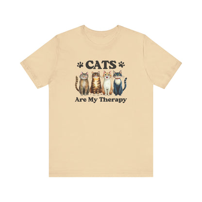 Cats Are My Therapy Shirt