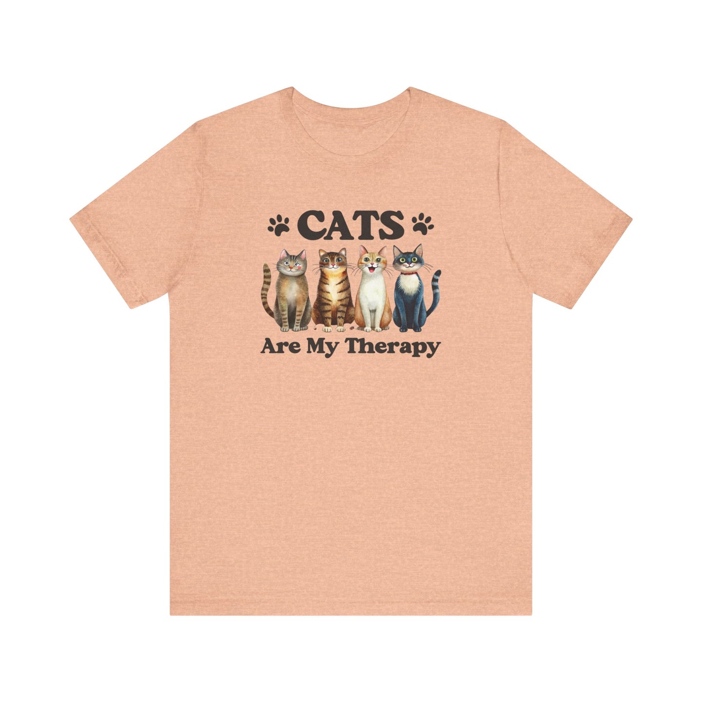 Cats Are My Therapy Shirt