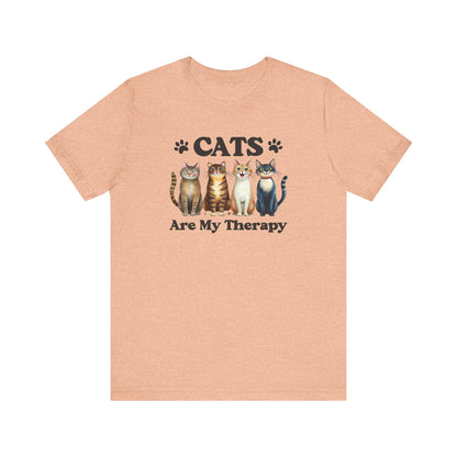 Cats Are My Therapy Shirt