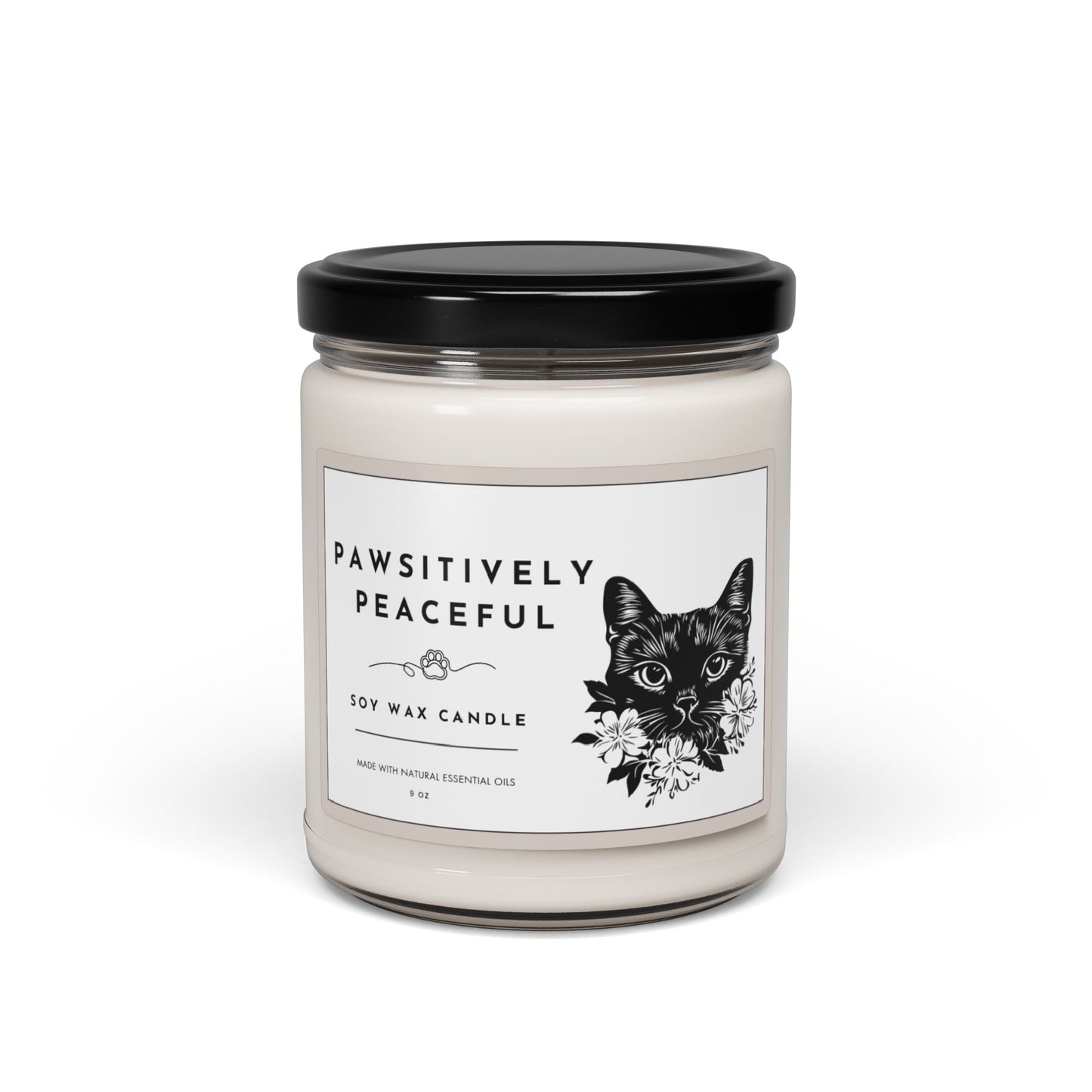 Pawsitively Peaceful Cat Lovers Scented Candle