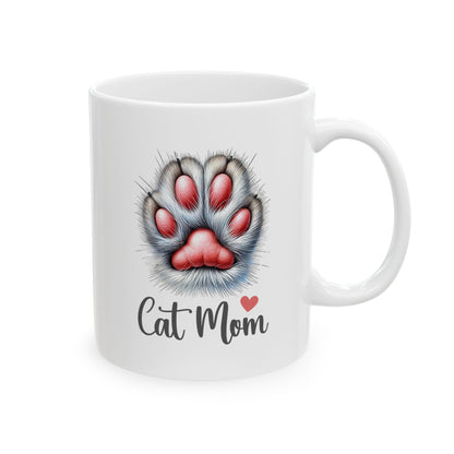 Cat Paw 'Cat Mom' Design Mug