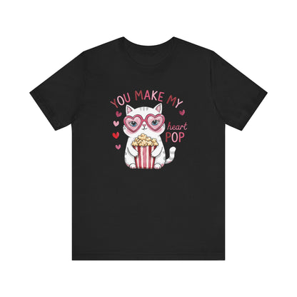 Cute Valentine's Cat T Shirt