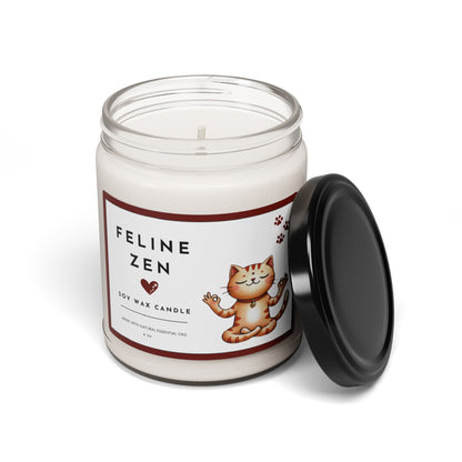 Feline Zen Cat Lovers Scented Candle