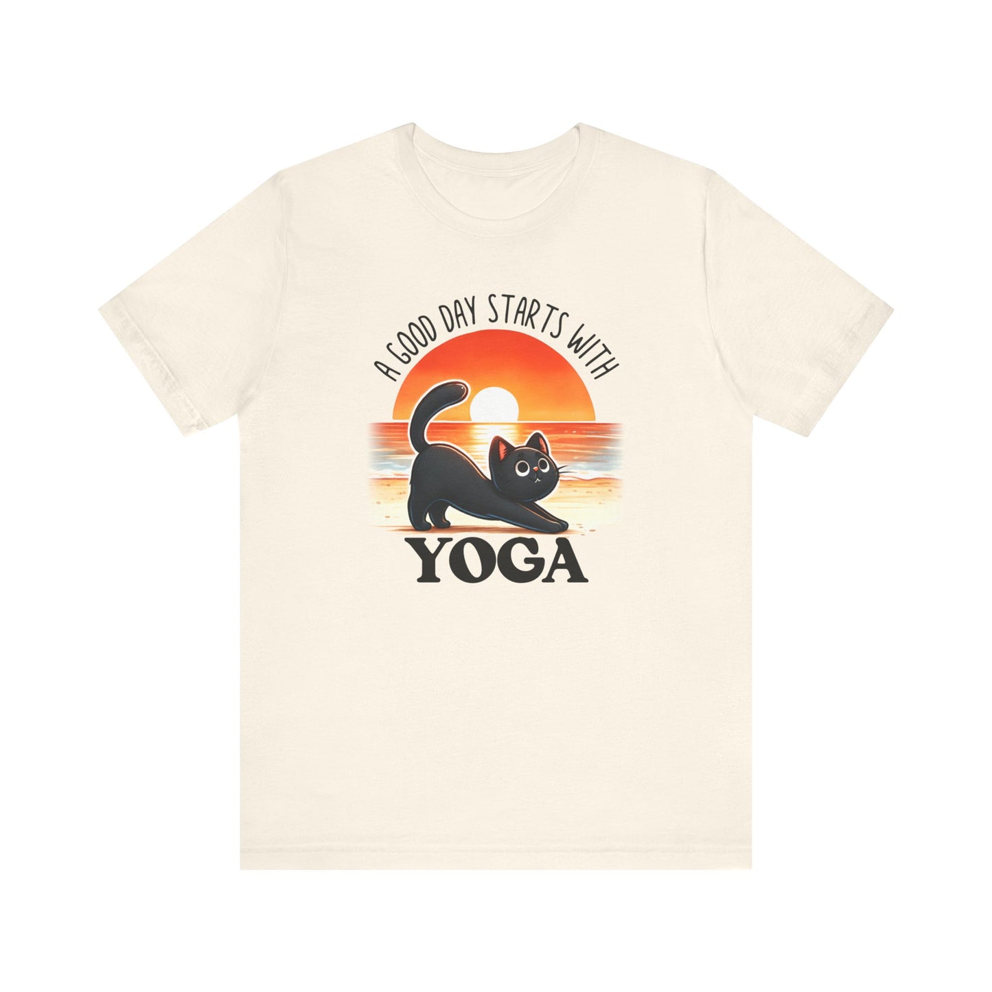 A Good Day Starts With Yoga Cat Shirt