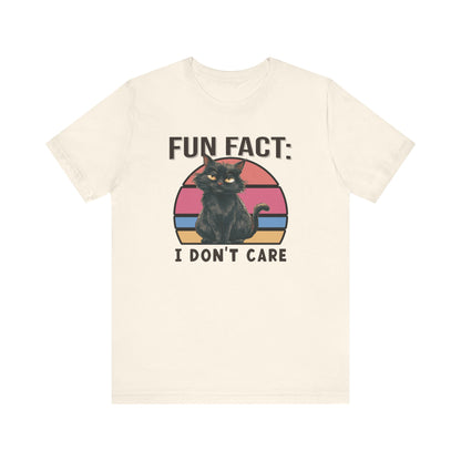 Fun Fact: I Don't Care Cat Shirt