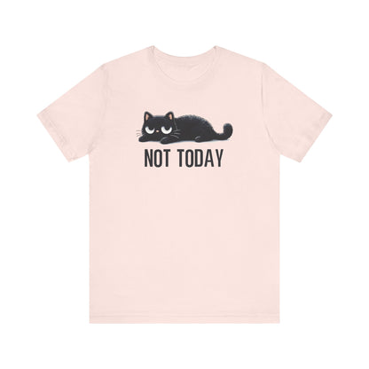 Funny Not Today Black Cat Shirt