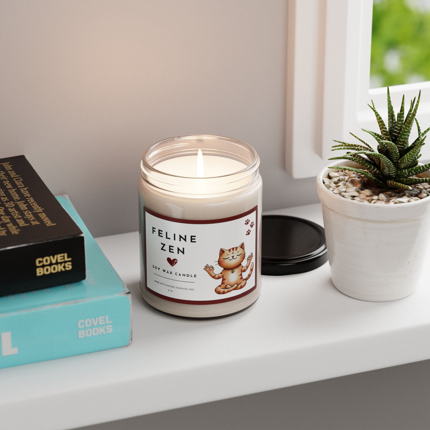 Feline Zen Cat Lovers Scented Candle