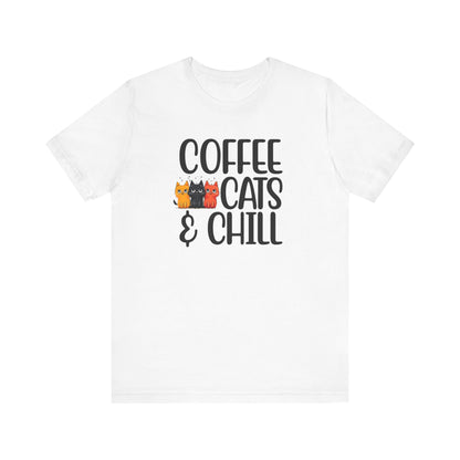 Coffee, Cats, and Chill Cat Shirt