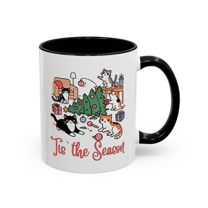 Funny Christmas Cats 'Tis the Season Mug