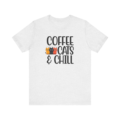 Coffee, Cats, and Chill Cat Shirt