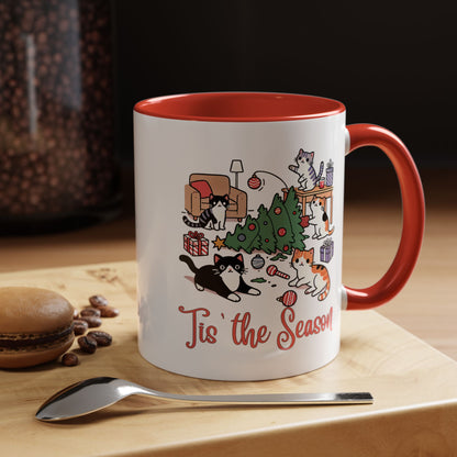 Funny Christmas Cats 'Tis the Season Mug