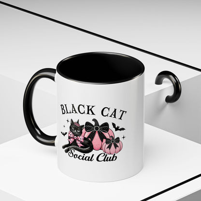 Black Cat Social Club Halloween Mug