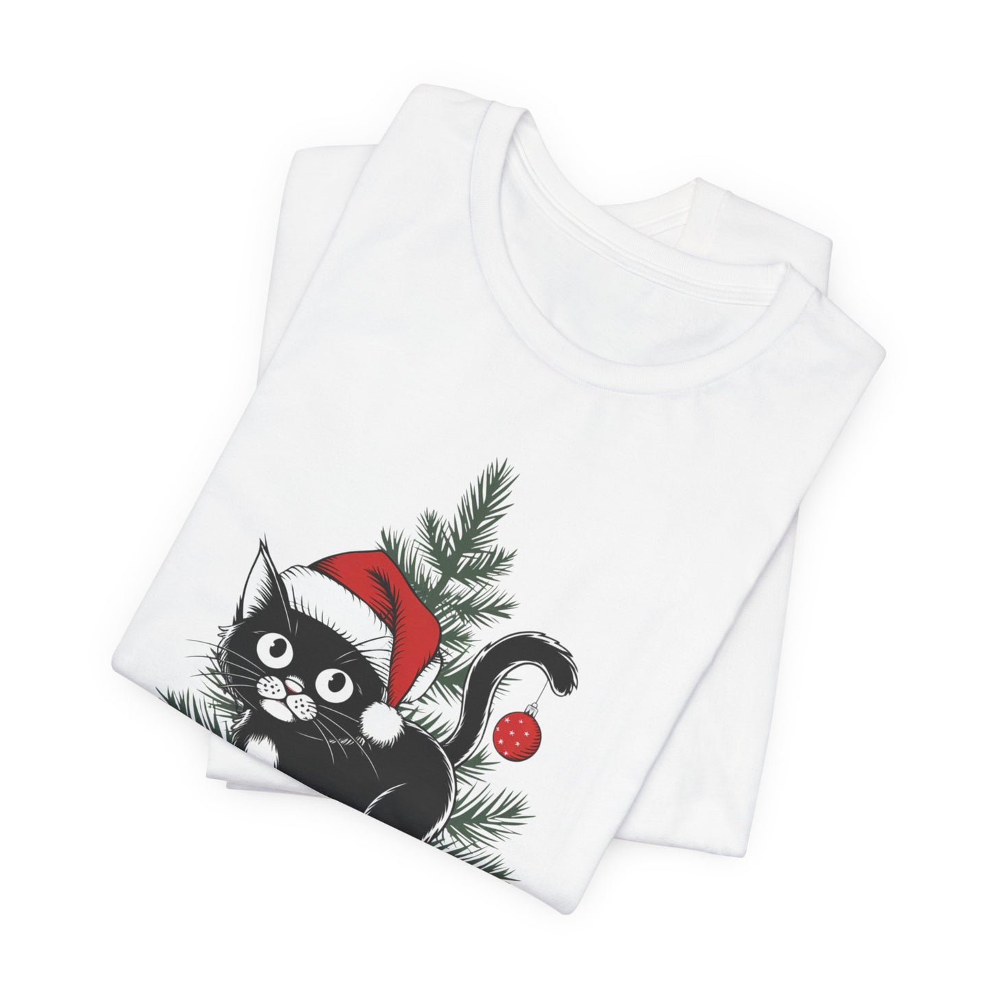 Funny Black Cat Christmas Shirt