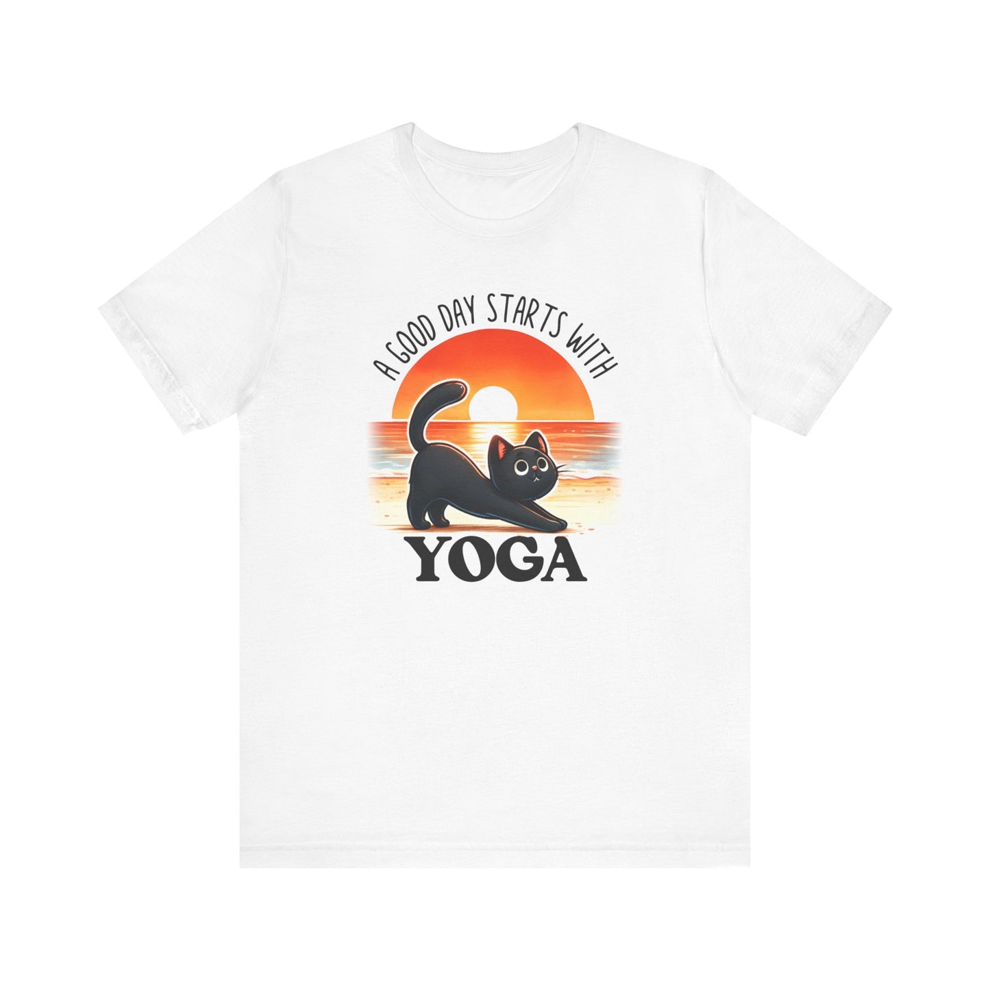 A Good Day Starts With Yoga Cat Shirt