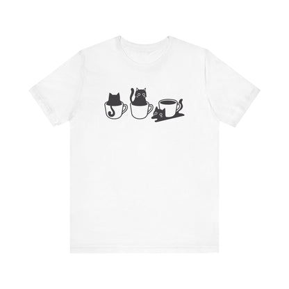 Funny Black Cat In The Cup Shirt