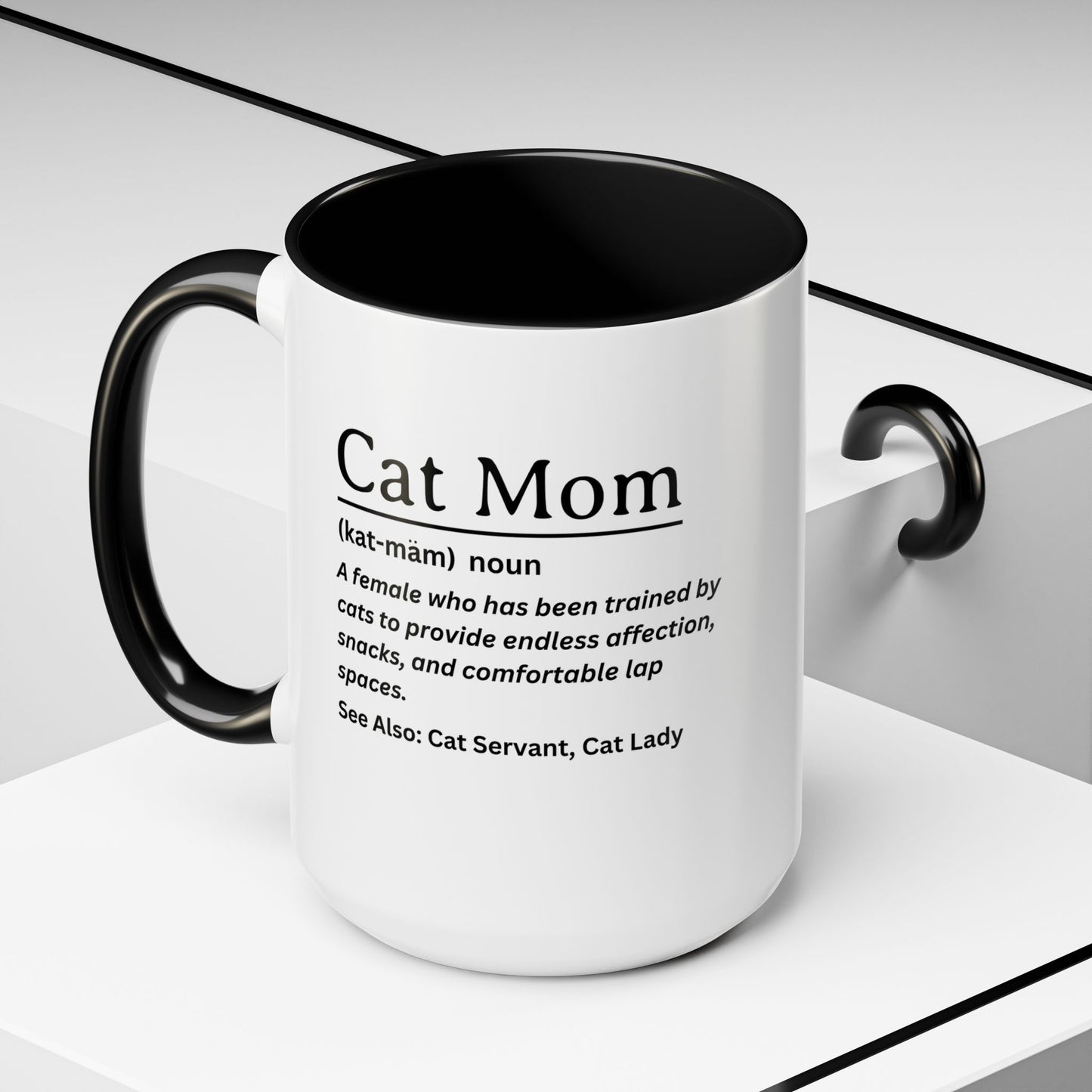 Funny Cat Mom Definition Mug