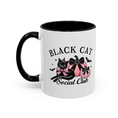 Black Cat Social Club Halloween Mug