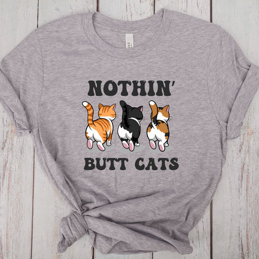 Funny Cats Unisex Tee - 'Nothin' Butt Cats'