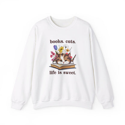 Books and Cats Sweatshirt