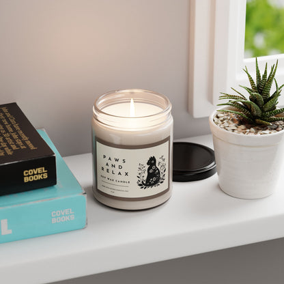 Paws and Relax Cat Lovers Scented Candle