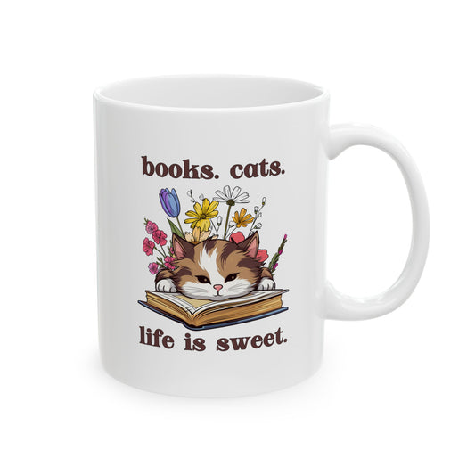 Books and Cats Mug