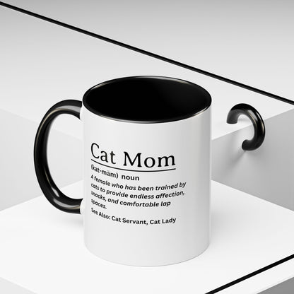 Funny Cat Mom Definition Mug