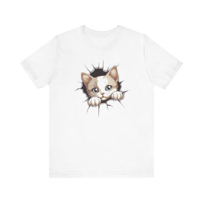 Cute Peeking Cat Shirt