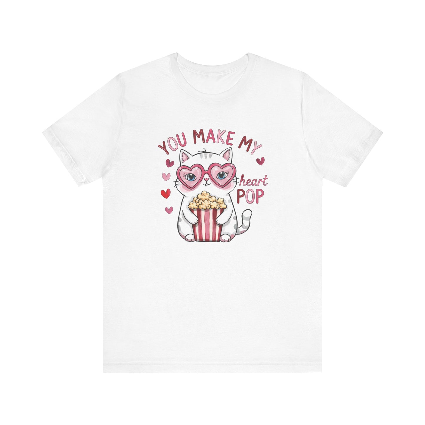 Cute Valentine's Cat T Shirt