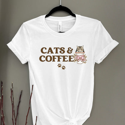 Cats and Coffee Cat Shirt