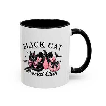 Black Cat Social Club Halloween Mug