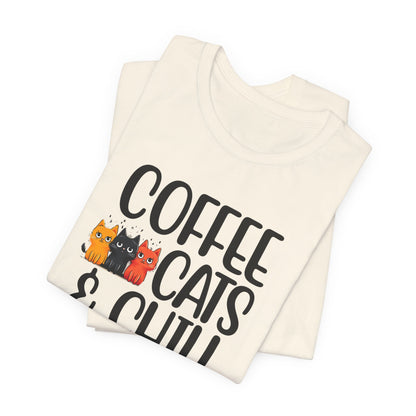 Coffee, Cats, and Chill Cat Shirt