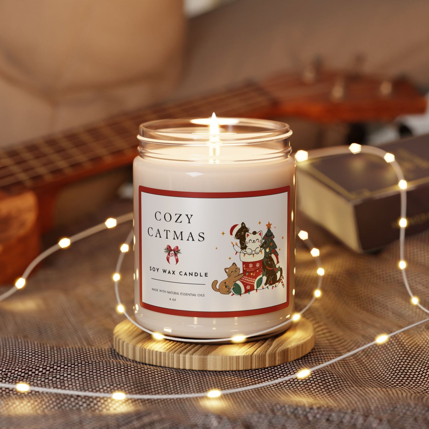 Cozy Catmas Cat Lovers Scented Candle