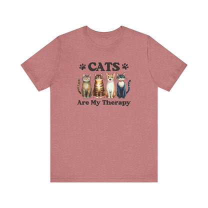 Cats Are My Therapy Shirt