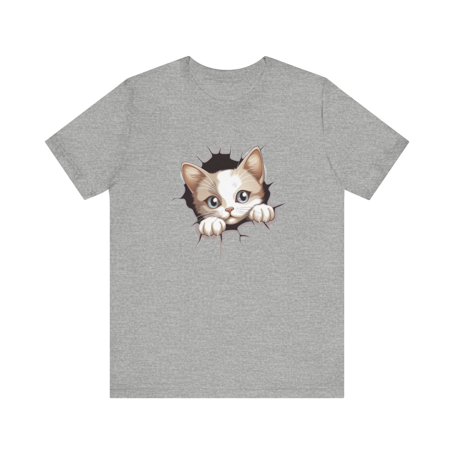 Cute Peeking Cat Shirt