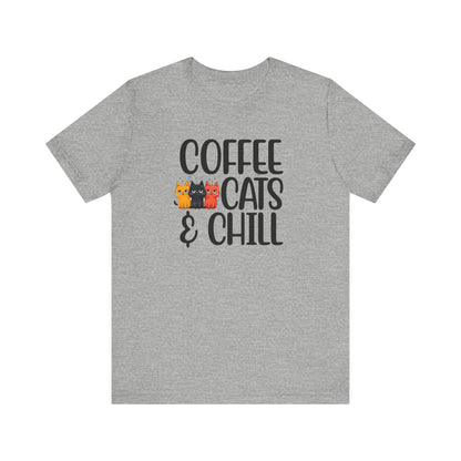 Coffee, Cats, and Chill Cat Shirt