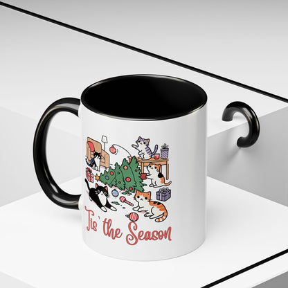 Funny Christmas Cats 'Tis the Season Mug